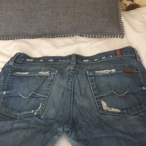 Seven for all mankind distressed denim jeans